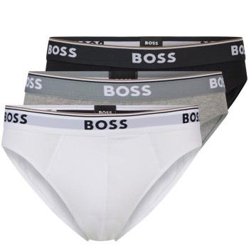 BOSS Kalsonger 3P Power Brief Svart/Vit bomull Large Herr