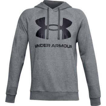 Under Armour Rival Fleece Big Logo Hoodie Grå Small Herr