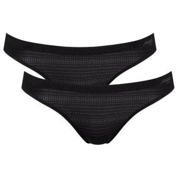 Sloggi Trosor 2P ZERO Motion Mini Brief Svart polyester Small Dam