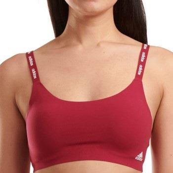 adidas BH BOS Micro Cut Free Scoop Lounge Bra Mörkröd X-Large Dam