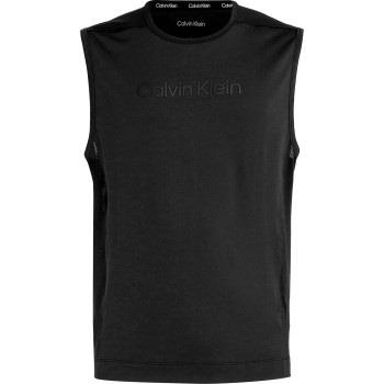 Calvin Klein Sport Logo Tank Top Svart polyester Small Herr