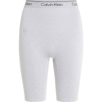 Calvin Klein Sport Ribbed Knit Shorts Ljusgrå polyester X-Large Dam