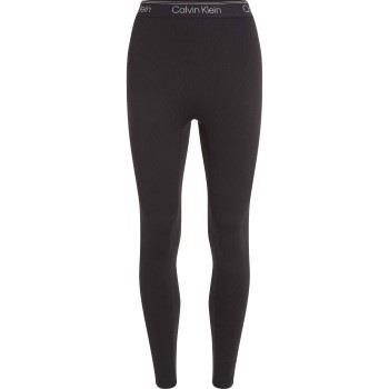 Calvin Klein Sport Ribbed 7/8 Leggins Svart polyester Large Dam