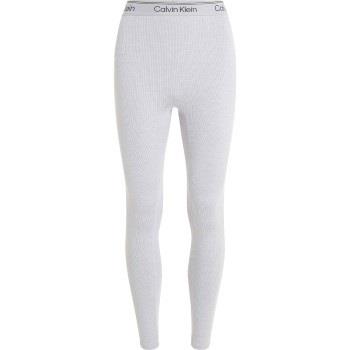 Calvin Klein Sport Ribbed 7/8 Leggins Ljusgrå polyester Small Dam