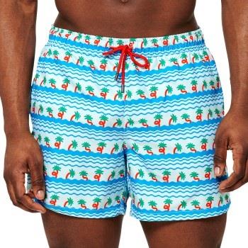 Happy socks Badbyxor Palm Beach Swim Shorts Blå Mönstrad polyester Med...