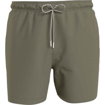 Calvin Klein Badbyxor Medium Drawstring Swim Shorts Grön polyester Med...