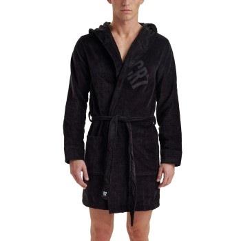 CR7 Cristiano Ronaldo Cotton Bathrobe Svart bomull Medium Herr