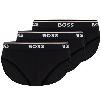 BOSS Kalsonger 3P Power Brief Svart bomull Medium Herr