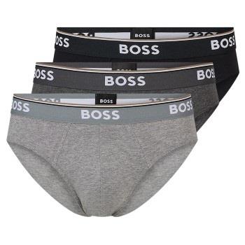 BOSS Kalsonger 3P Power Brief Svart/Grå bomull XX-Large Herr