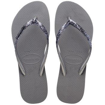 Havaianas Slim Glitter II Grå Strl 39/40 Dam