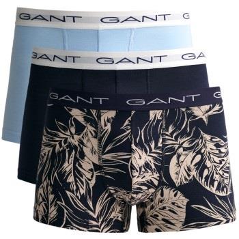 Gant Kalsonger 3P Tropical Leaves Printed Trunks Marin bomull Large He...