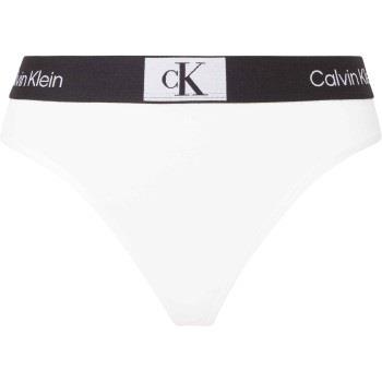 Calvin Klein Trosor CK96 Cotton Thong Vit bomull Large Dam