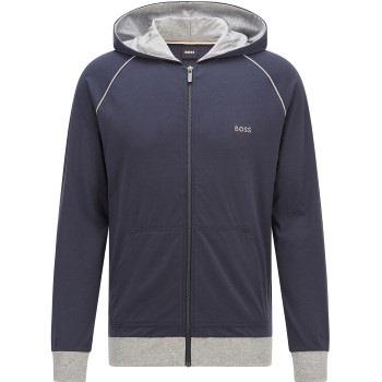 BOSS Mix and Match Hooded Jacket Mörkblå bomull Small Herr