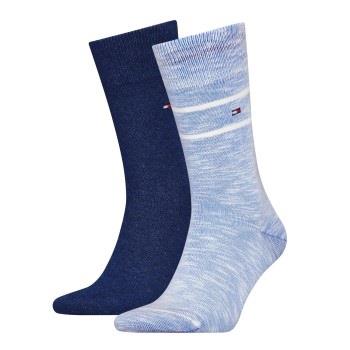 Tommy Hilfiger Strumpor 2P Men Slub Classic Socks Marin/Blå Strl 39/42...