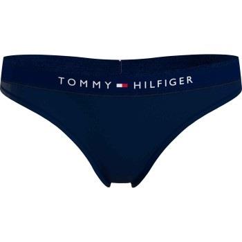 Tommy Hilfiger Trosor Thongs Marin ekologisk bomull Medium Dam