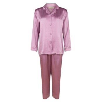 Lady Avenue Pure Silk Basic Pyjamas Rosa silke Large Dam