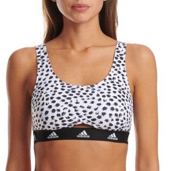 adidas BH Scoop Bralette Vit/Svart bomull X-Large Dam