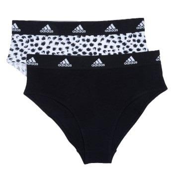 adidas Trosor 2P Bikini Brief Svart/Vit bomull Large Dam