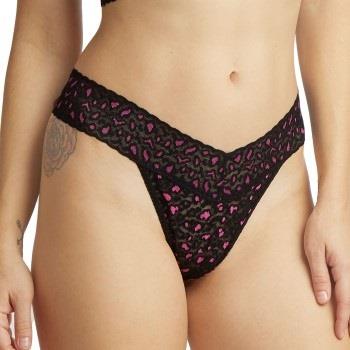 Hanky Panky Trosor Cross Dyed Leopard Original Rise Thong Svart/Rosa n...