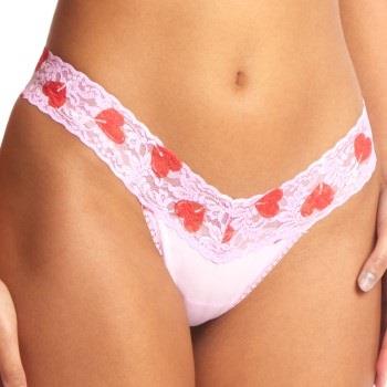 Hanky Panky Trosor Classic Cotton Low Rise Thong Rosa/Röd bomull One S...