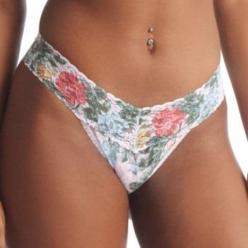 Hanky Panky Trosor Printed Low Rise Thong Vit m Blommor nylon One Size...