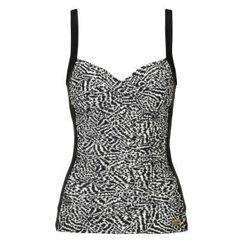 Damella Geena Patterned Protes Tankini Top Svart 42 Dam