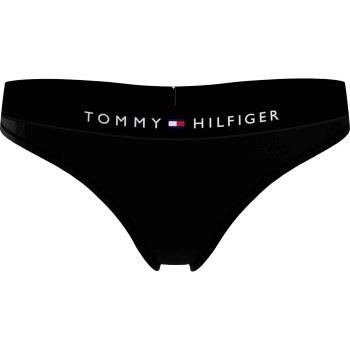 Tommy Hilfiger Trosor Thongs Svart ekologisk bomull Medium Dam