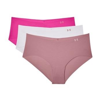 Under Armour Trosor 3P Pure Stretch Hipster 1325 Rosa/Vit Medium Dam