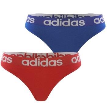 adidas Trosor 2P Underwear Brazilian Thong Blå/Röd bomull X-Large Dam