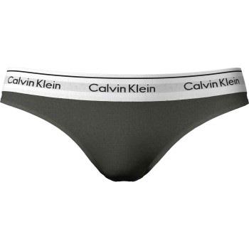 Calvin Klein Trosor Modern Cotton Field Olive Thong Oliv Medium Dam