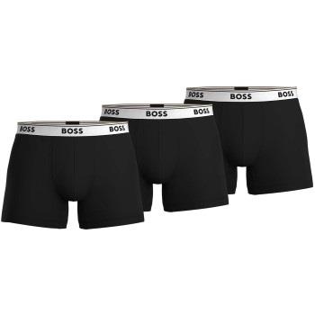 BOSS Kalsonger 3P Cotton Stretch Boxer Brief Long Svart/Vit bomull Med...