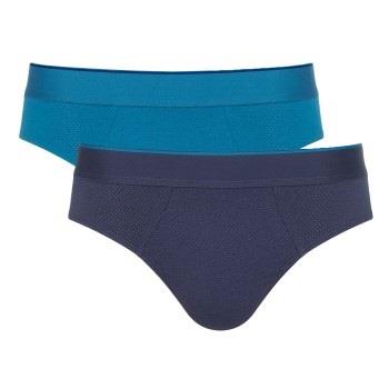 Sloggi Kalsonger 2P Men Ever Airy Brief C2P Marin/Blå bomull Medium He...