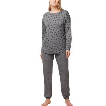 Triumph Endless Comfort PK Long Sleeve Pyjamas Mörkgrå 44 Dam