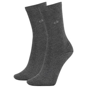 Calvin Klein Strumpor 2P Annika Flat Knit Sock Mörkgrå Strl 37/41 Dam