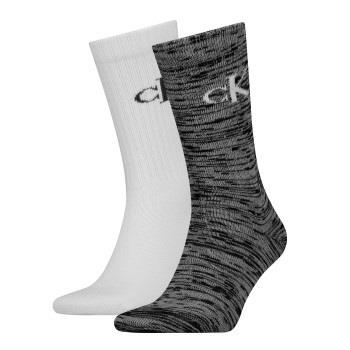 Calvin Klein Strumpor 2P Slub Men Sock Svart/Vit One Size Herr