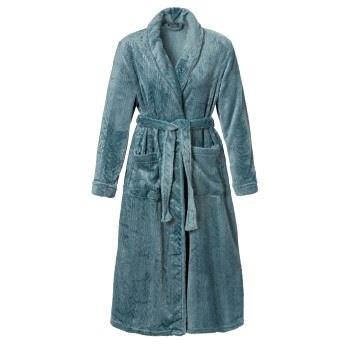 Trofe Braid Fleece Robe Turkos polyester Large Dam