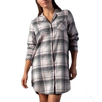 Trofe Flannel Nightdress Rutig bomull XX-Large Dam