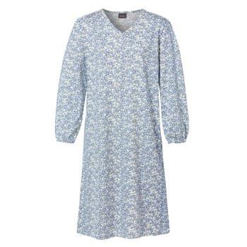 Trofe Pretty Long Sleeve Dress Blå Mönstrad bomull X-Large Dam