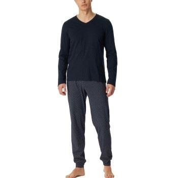 Schiesser Casual Essentials Long Sleeve Pyjamas After Dark bomull 52 H...