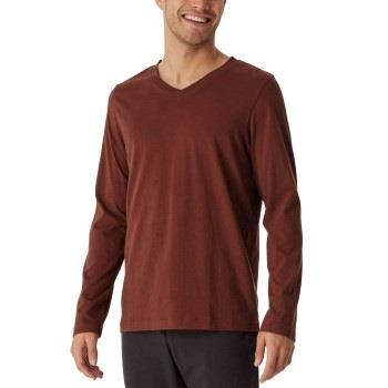 Schiesser Mix Plus Relax Long Sleeve Sweatshirt Vinröd bomull 56 Herr