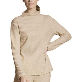 Calida Home Hub Sweater Creme bomull Small Dam