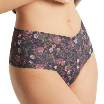 Hanky Panky Trosor Signature Lace Print Retro Thong Svart blommig nylo...