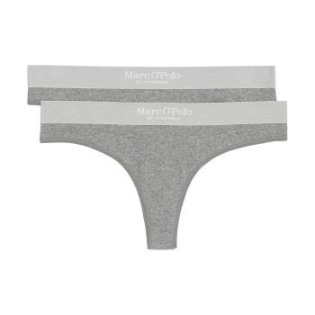 Marc O Polo Casual Thong Trosor 2P Grå bomull X-Small Dam