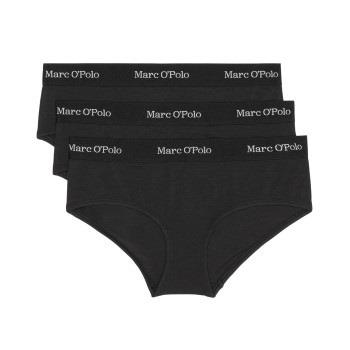 Marc O Polo Panty Trosor 3P Svart bomull Medium Dam