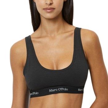 Marc O Polo Scoop Neck Bralette BH Svart bomull Medium Dam