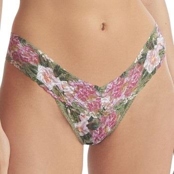 Hanky Panky Trosor Printed Low Rise Thong Grön m blommor nylon One Siz...