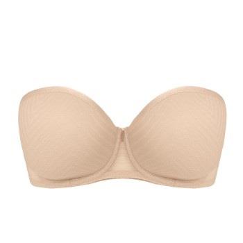 Freya BH Tailored Underwire Moulded Strapless Bra Beige F 80 Dam