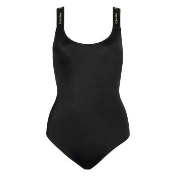 Calvin Klein Pure Swim One Piece Svart Medium Dam