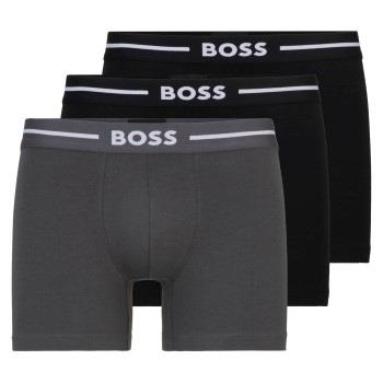 BOSS Kalsonger 3P Boxer Bold Brief Svart/Grå bomull XX-Large Herr