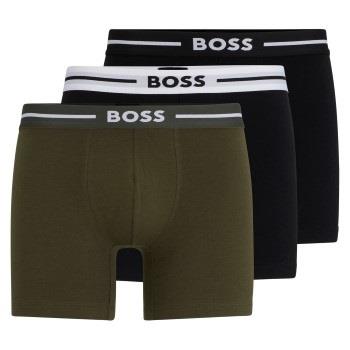 BOSS Kalsonger 3P Boxer Bold Brief Svart/Grön bomull X-Large Herr